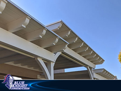 Wood Patio Covers & Pergolas Orange County solid roof 216